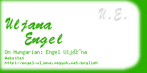 uljana engel business card